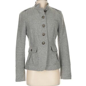 Banana Republic Gray Blazer with Notched Lapels and Tailored Fit